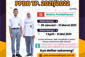 PPDB Tahun Ajaran 2021-2022 – SMK Swadhipa 2 Natar
