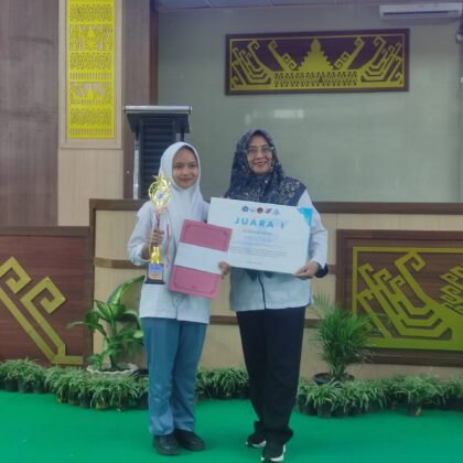 Juara 1 Lomba Desain Poster Tingkat Provinsi Lampung Innovation 4 Force 2025