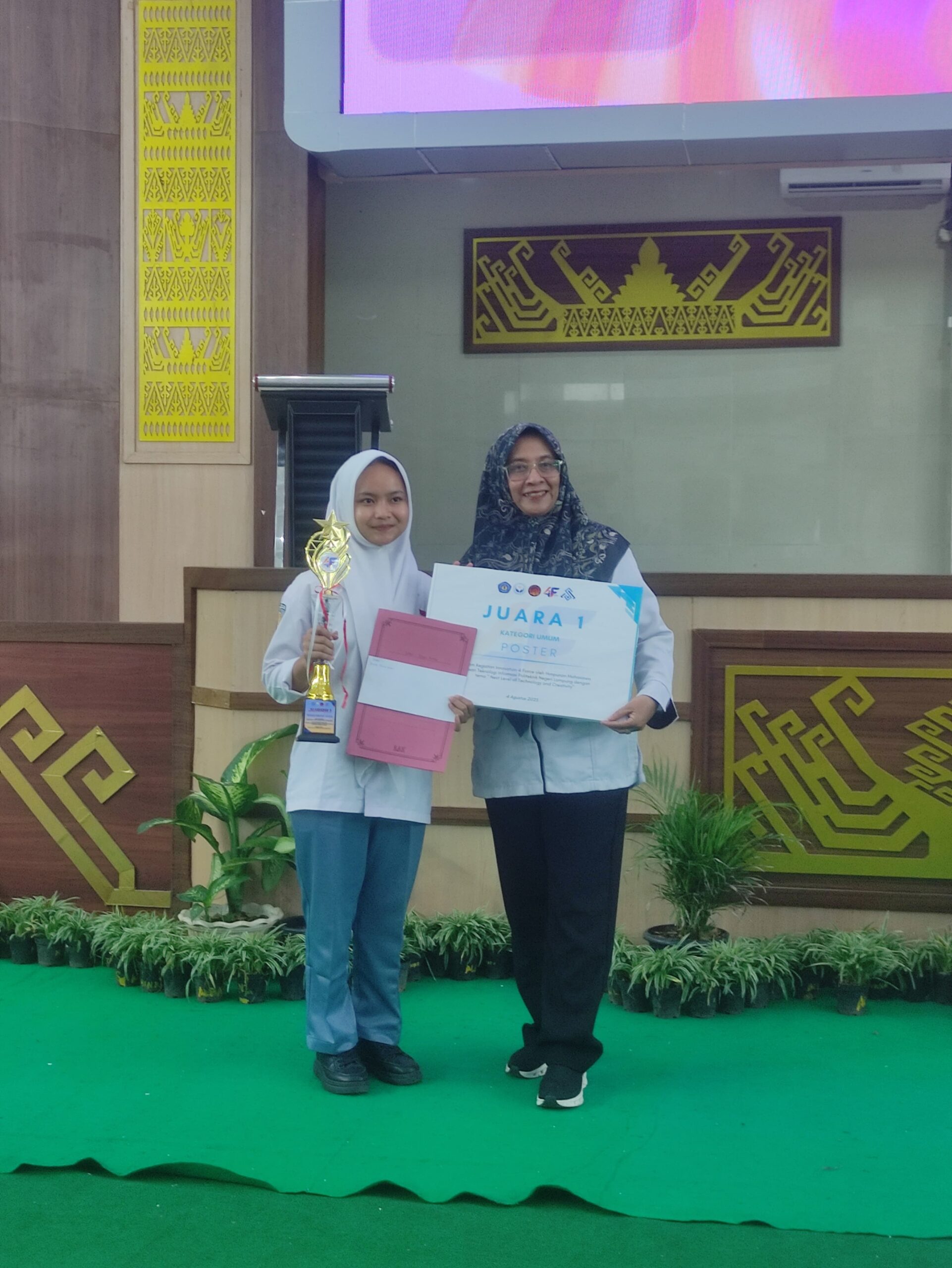 Juara 1 Lomba Desain Poster Tingkat Provinsi Lampung Innovation 4 Force 2025