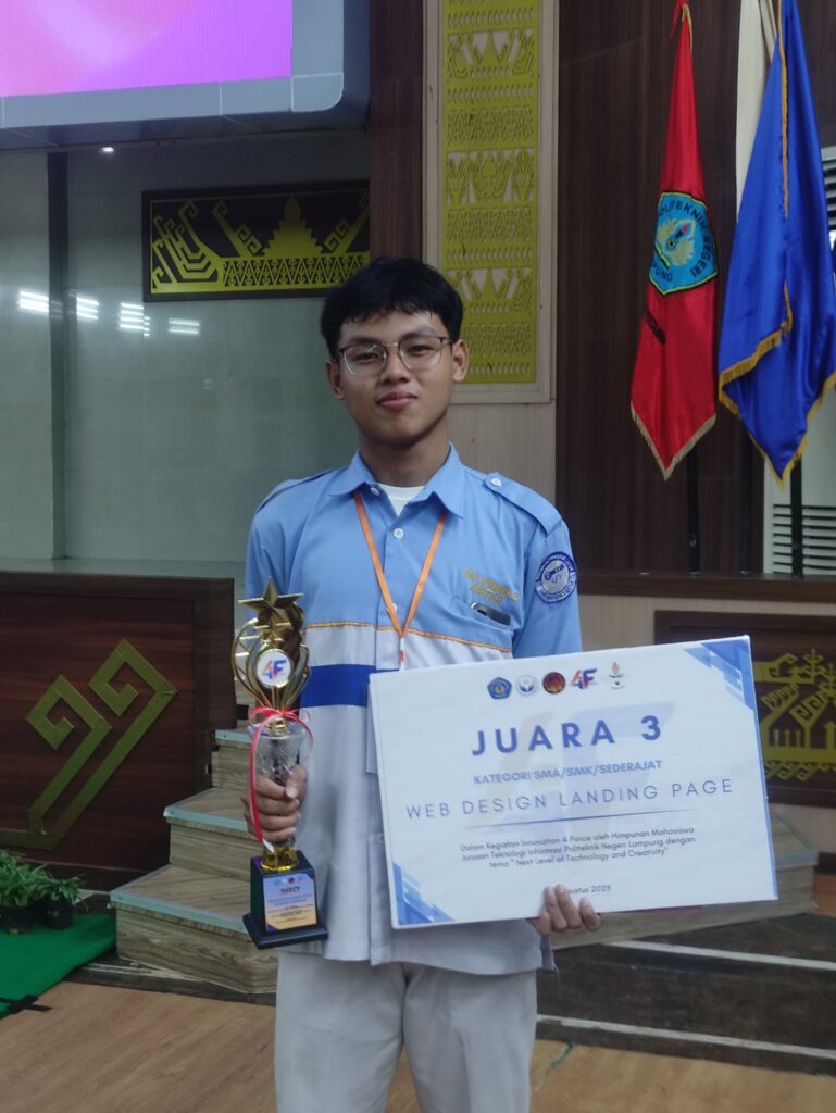 Juara 3 Lomba Web Desain Tingkat Provinsi Lampung