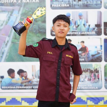 Murid SMKS Swadhipa 2 Natar Raih Juara 2 Lomba Desain Grafis di National Computer Competition Universitas Teknokrat Indonesia