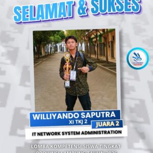 Prestasi Membanggakan, Siswa SMKS Swadhipa 2 Natar Raih Juara 2 LKS IT NSA Provinsi Lampung 2026