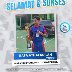Juara 2 LKS Teknologi Otomotif Mobil 2026 – SMKS Swadhipa 2 Natar Juara 2 LKS Teknologi Otomotif Mobil 2026 – SMKS Swadhipa 2 Natar