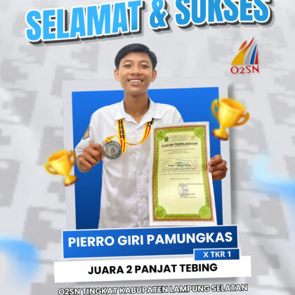 Bangga! SMKS Swadhipa 2 Natar Raih Juara 2 Panjat Tebing O2SN Lampung Selatan 2026